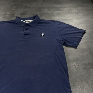 Vintage BMW Polo Shirt‎ Adult Medium Navy Blue Embroidered Preppy Golf Tennis